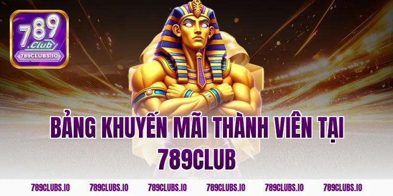 Bảng khuyến mãi thành viên tại 789CLUB