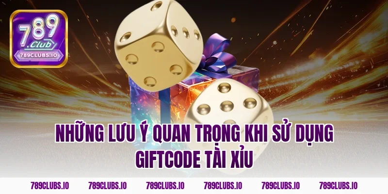 Những lưu ý quan trọng khi sử dụng giftcode tài xỉu